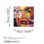Wallity UV-846 Pintura Decorativa de Vidrio Templado Multicolor 50 x 50 cm